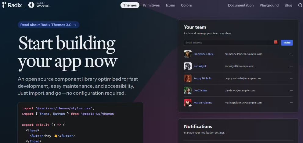 An image of Radix UI.